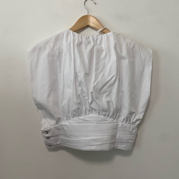 Zara Pleated Poplin top - Picture 6 of 14